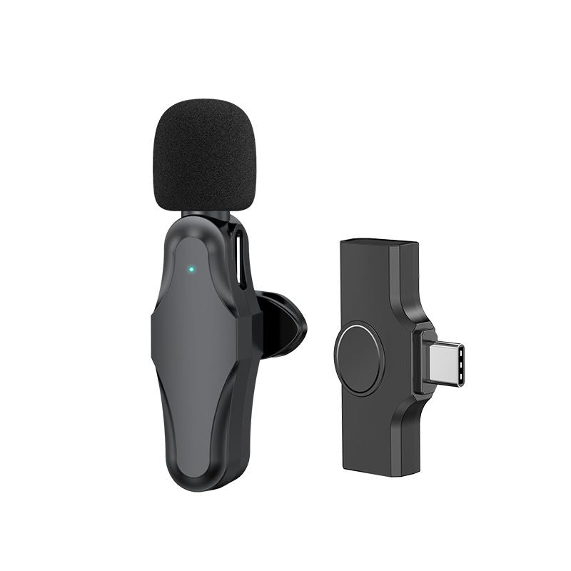 Cross border new 2.4G wireless lavalier microphone Tiktok live broadcast microphone outdoor interview recording professional wireless microphone - Renee Lane Company