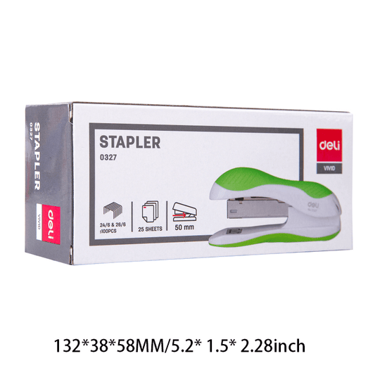 Deli E0327 Mini Small Stapler Student Office Lightweight Portable Hand-held Labor-saving Book Binding Machine - Renee Lane Company