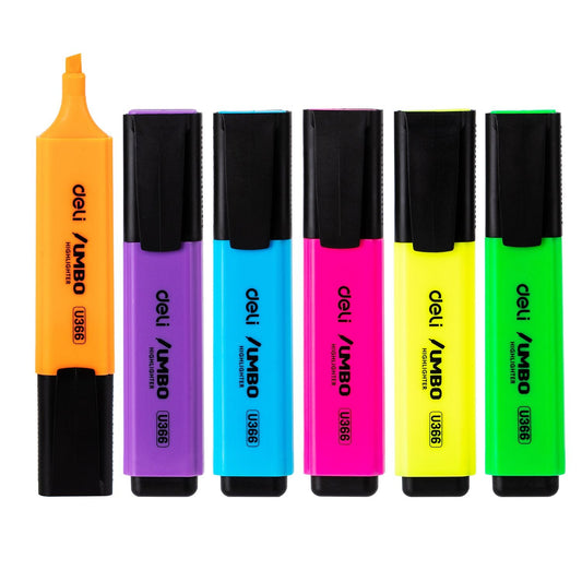 Deli Highlighters Pastel Markers,Chisel Tip 4/6 Colors Pens,Journaling Students,Adults In Office,School - Renee Lane Company