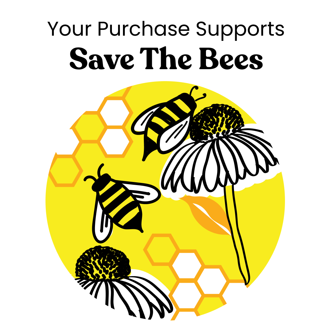 Honeycomb and bee themed circular charcoal cleansing sponge icon