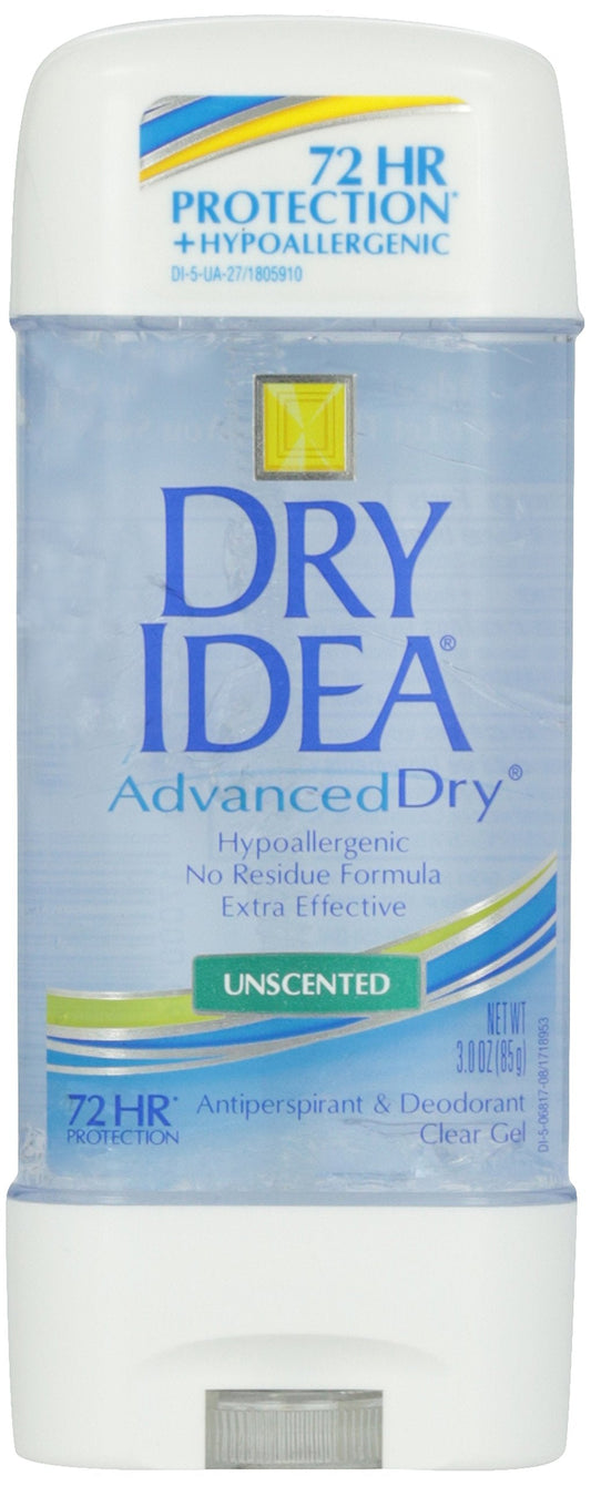 Dial Dry Idea unscented hypoallergenic deodorant stick, clear gel