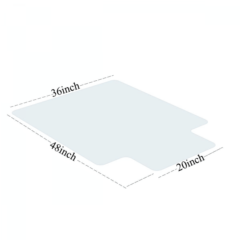 Direct Wicker 36 "X 48" Office Mat for Hard Floor, Protector Mat with Lip for Home, Gaming Floor - Renee Lane Company