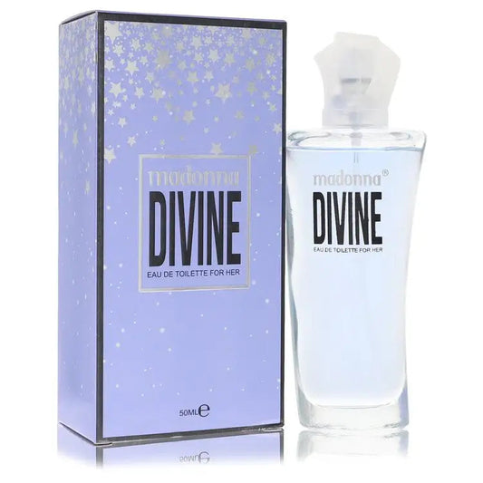 Women’s eau de toilette perfume set: lavender boxed Divine bottle with label