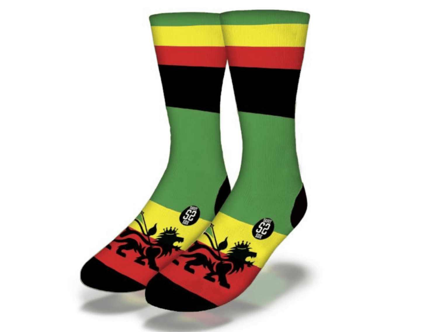 EVERYTHING IRIE RASTA FLAG Fun Jamaican Socks - Renee Lane Company