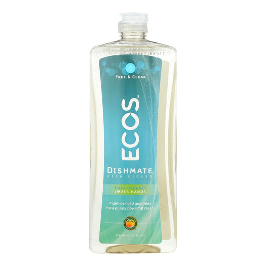 Earth Friendly Dishmate - Free And Clear - Case Of 6 - 25 Fl Oz - Renee Lane Company