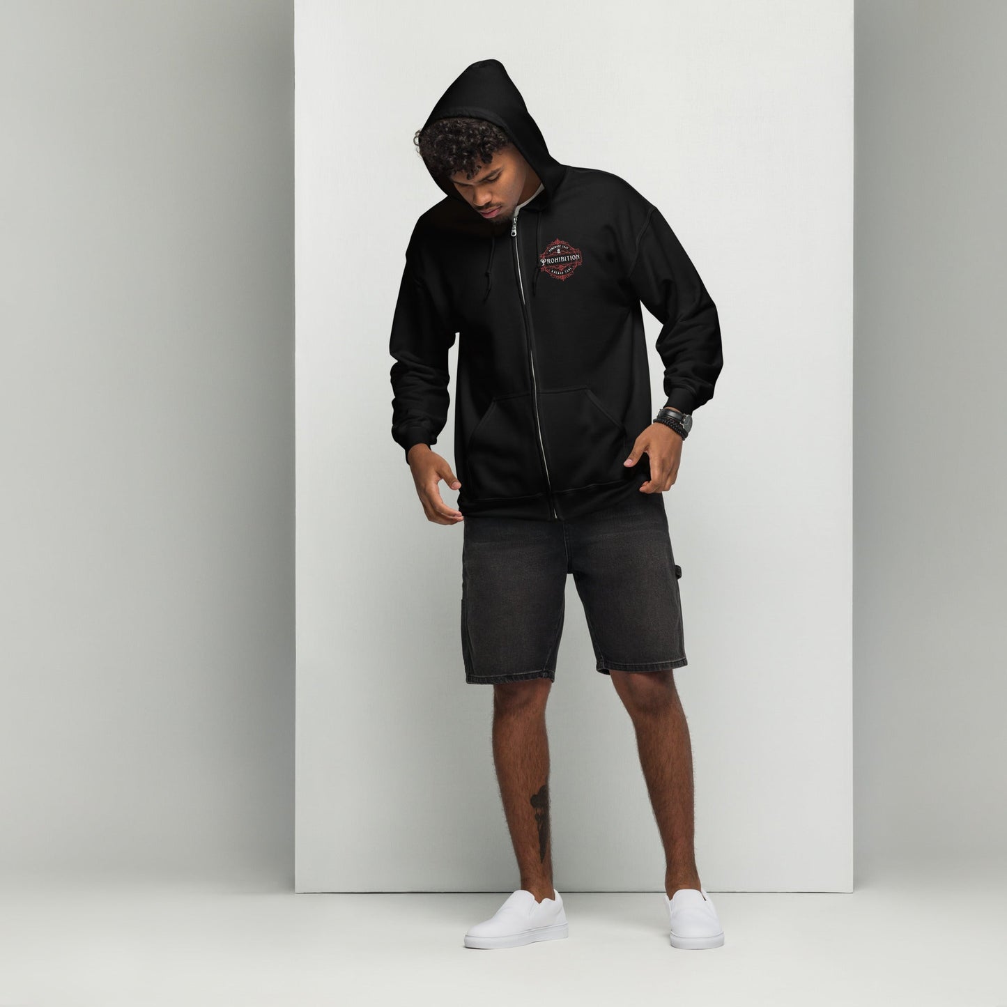 Embroidered Heavy Blend Zip Hoodie - Renee Lane Company