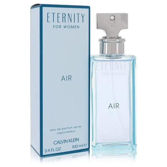 Women's Eternity Air eau de parfum 100 ml, box and spray bottle.