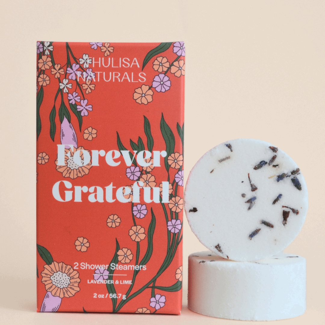 Forever Grateful Lemon Verbena Shower Steamer Gift Set - Renee Lane Company
