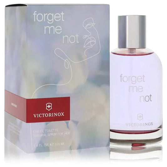 Perfume bottle and carton set, white bottle with silver cap, red label band