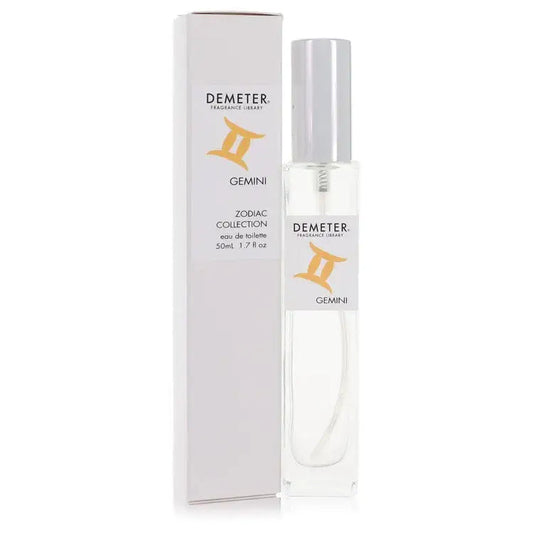 Demeter Gemini women's perfume: bottle with white cap beside rectangular box