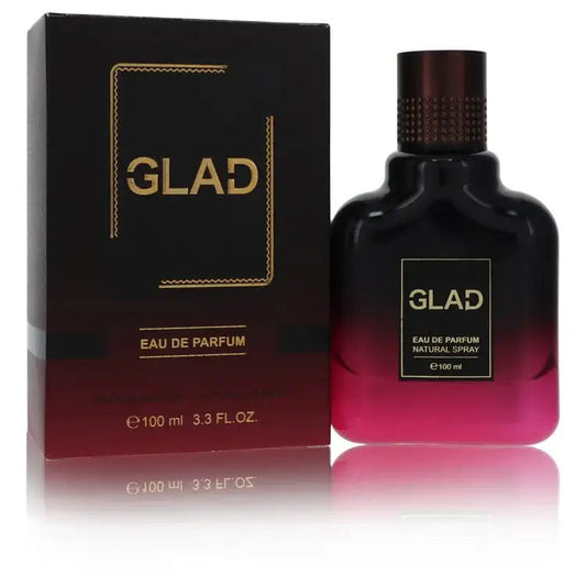 Glad Eau de Parfum natural spray bottle with 100 ml label, plus box