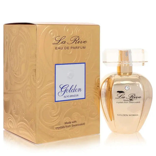 La Rive Golden Woman women's eau de parfum gift set with gold bottle and matching box