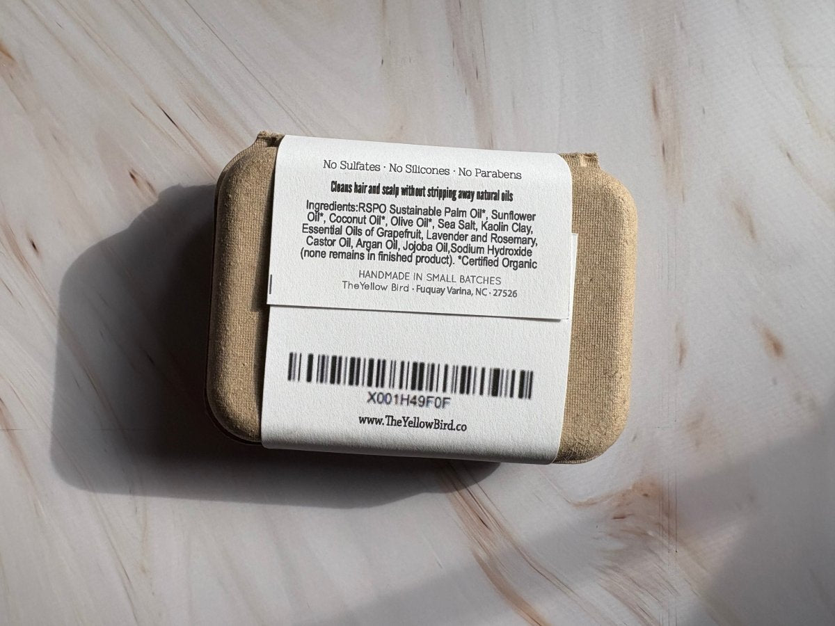 Grapefruit Rosemary Lavender Shampoo Bar - Renee Lane Company
