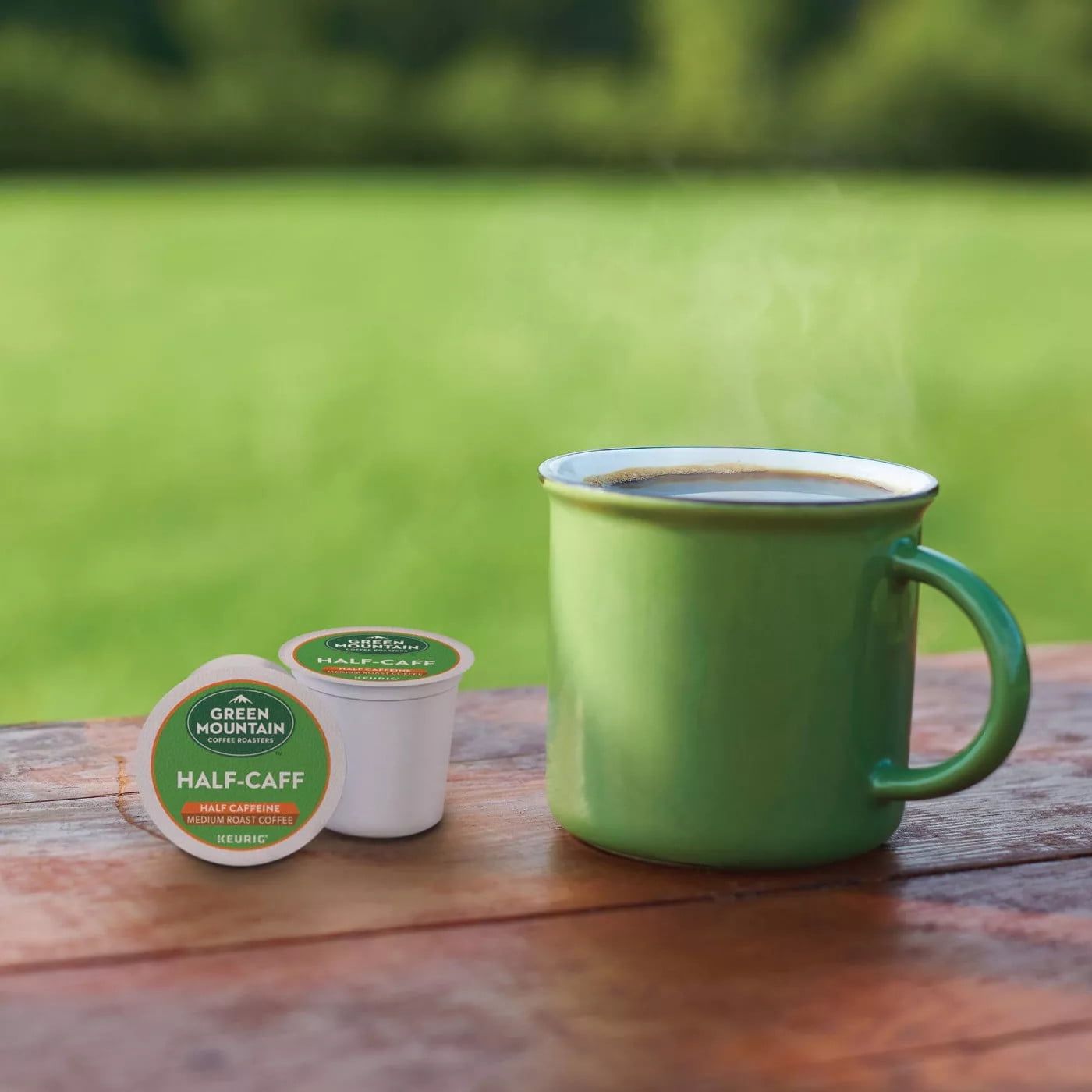 Green Mountain Coffee Roasters Half Caff Coffee, Keurig Single-Serve K-Cup pods, Medium Roast, 24 Count - Renee Lane Company
