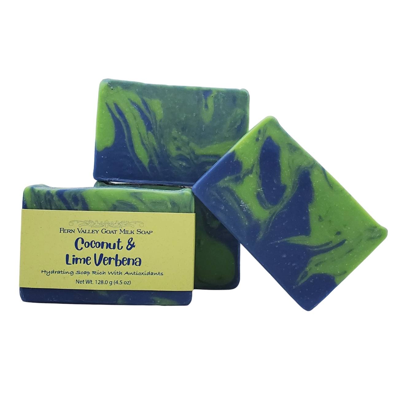 Handmade Goat Milk Soap | Hydrating With Antioxidants | Tropical Coconut & Lime Verbena Scent - Renee Lane Company