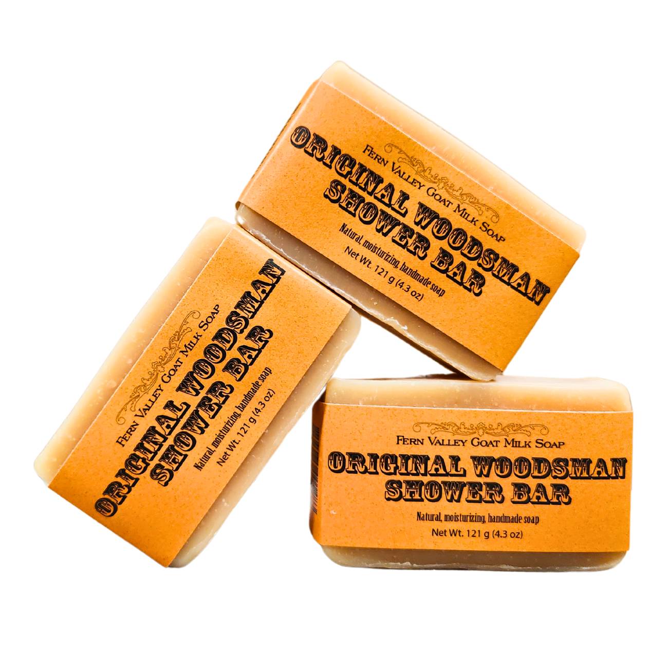 Handmade Goat Milk Soap | Shower Bar | Original Woodsman - Renee Lane Company
