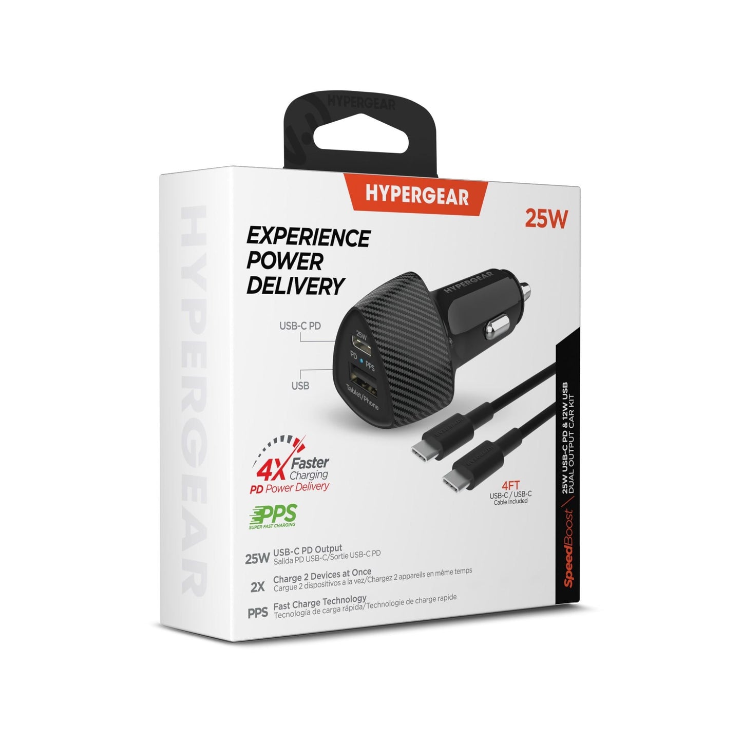 HyperGear SpeedBoost 25W PD USB-C Car Kit - Renee Lane Company
