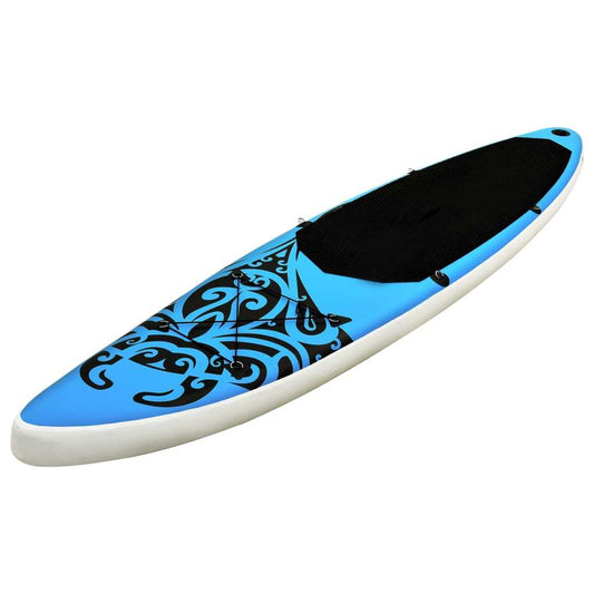 Inflatable Stand Up Paddleboard Set 126"x29.9"x5.9" Blue - Renee Lane Company