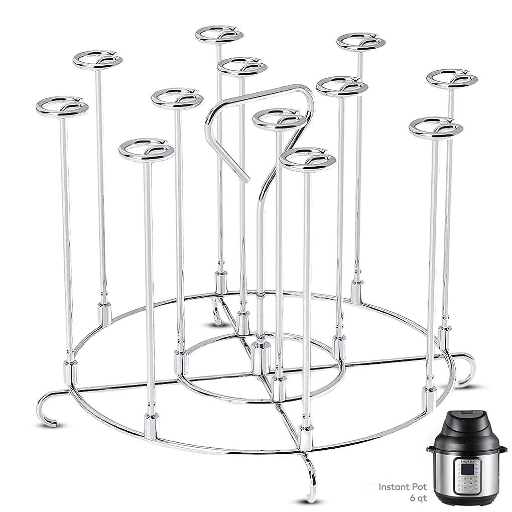 Kitchen Air Fryer Rack Accessories BBQ Grill Tray Basket Stand Roasting Meat Food Holder Tool for Household Picnic Camping - Renee Lane Company
