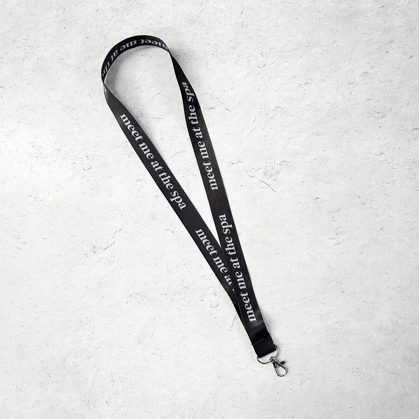 Lanyard - Black Meet Me at the Spa | Lucky Owl - Renee Lane Company