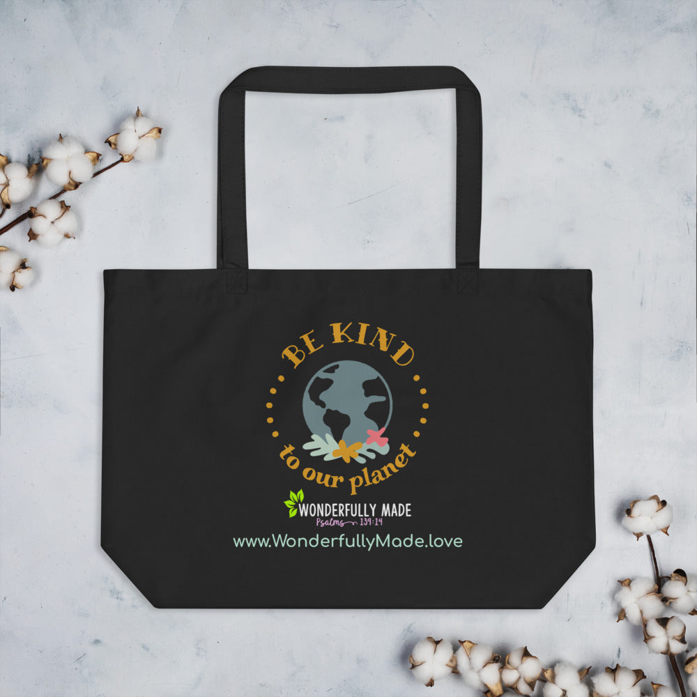 Large Organic Reusable Tote Bag | Carry all | Eco Friendly - Renee Lane Company