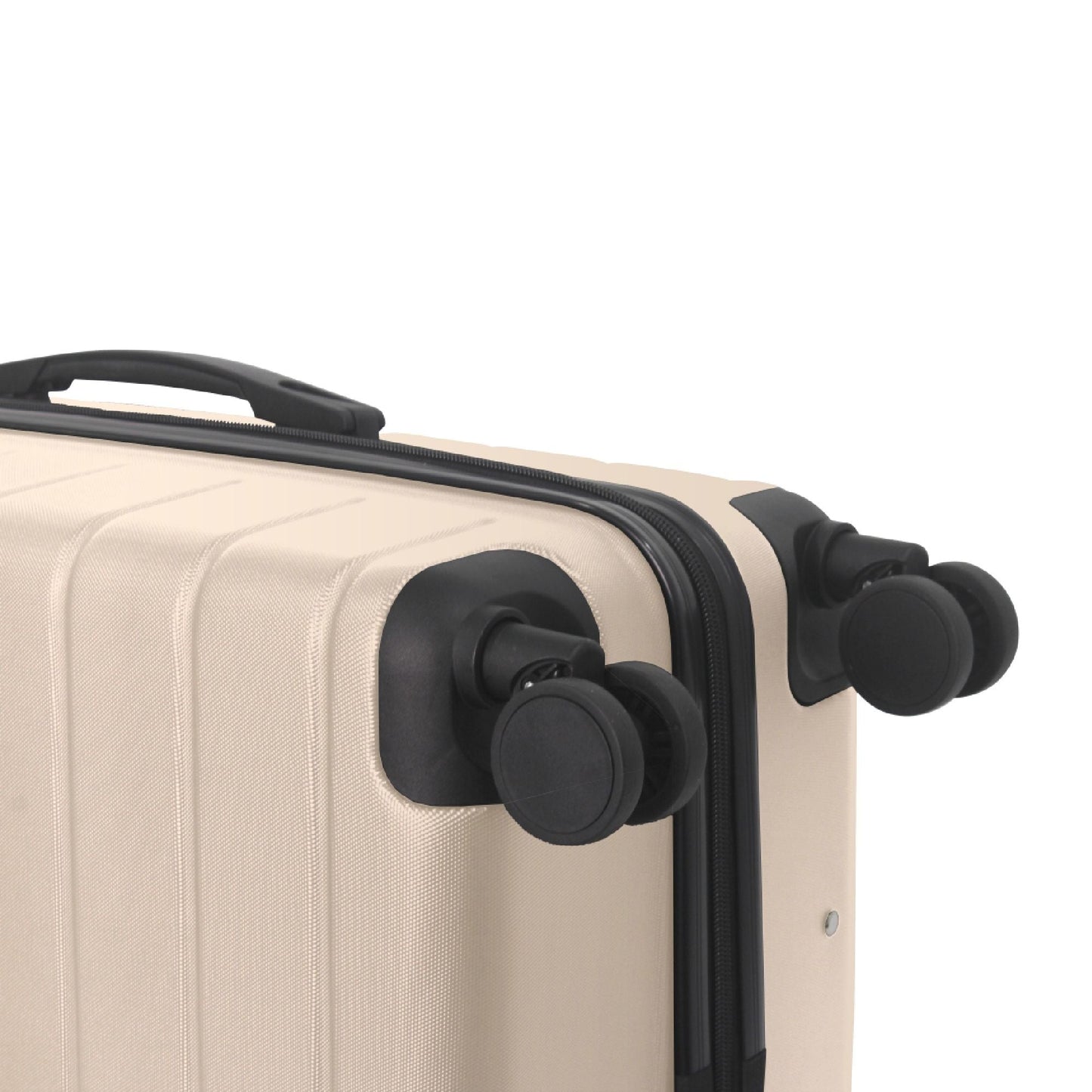 Luggage Sets ABS Hardshell 3pcs Luggage, Lightweight Durable Suitcase sets Spinner Wheels Suitcase with TSA Lock 20''24''28'' Available(Beige) - Renee Lane Company