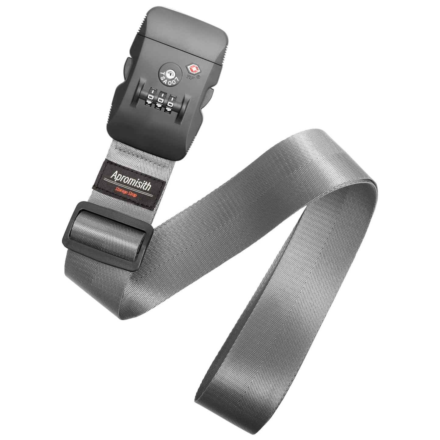 Luggage Strap Belt for 20"-32" Suitcase with TSA Approved 3-Dial Combination Lock Wide Adjustable Packing Straps Travel Accessories Grey - Renee Lane Company