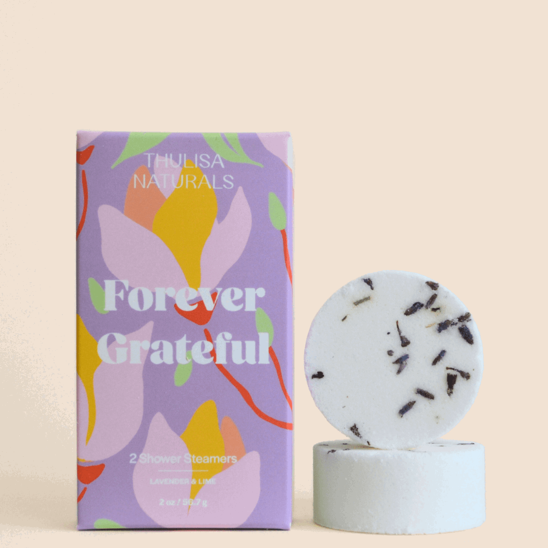 Mother's Day Forever Grateful Lavender Lime Shower Steamers - Renee Lane Company