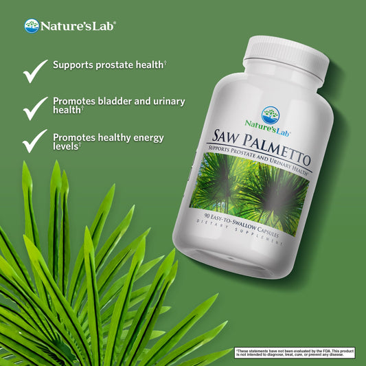 Nature’s Lab Saw Palmetto - 90 Capsules - Renee Lane Company