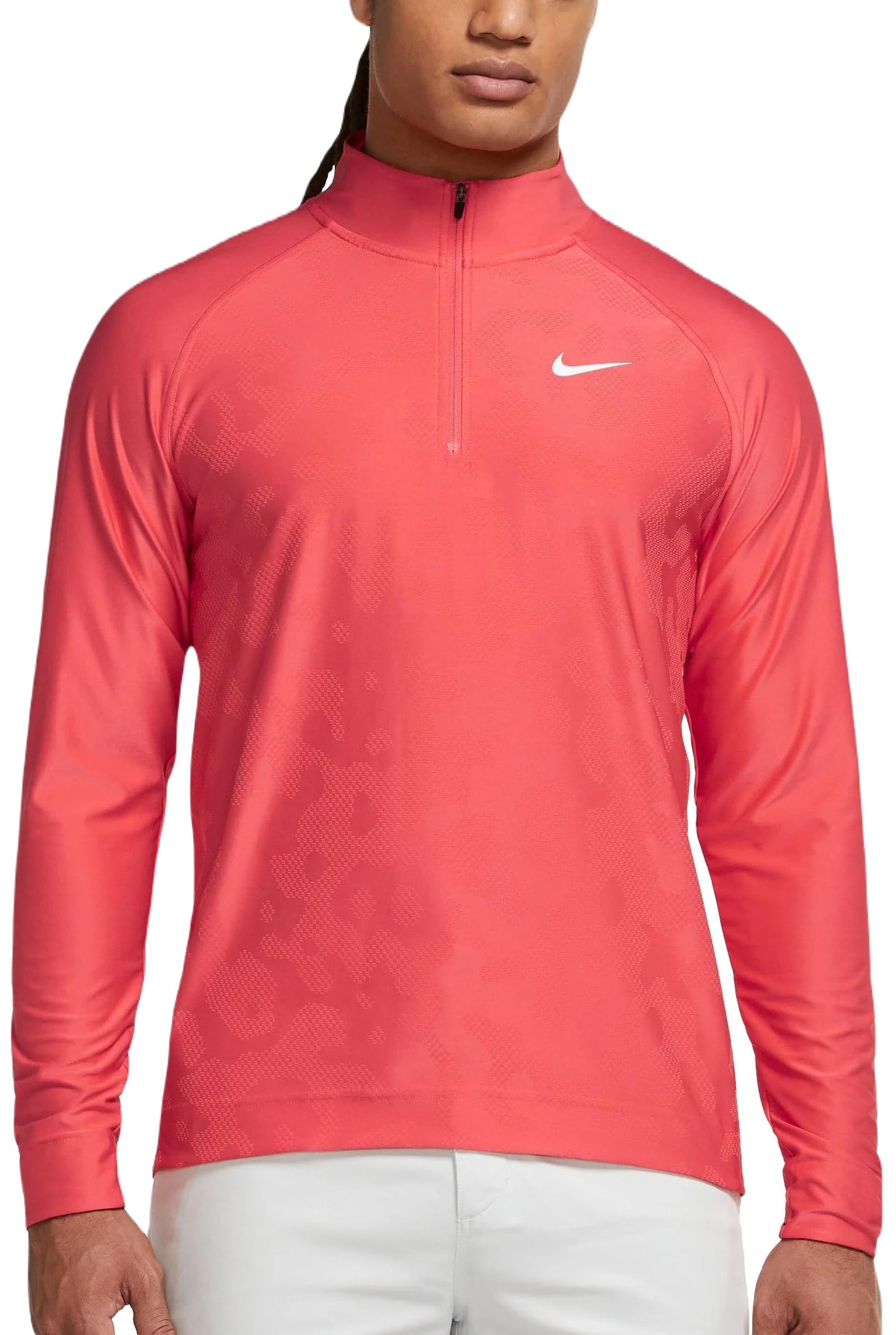 Nike Dri-FIT ADV Tour 1/2 Zip Golf Pullover Ember Glow/Siren Red/Black S REGULAR US - Renee Lane Company