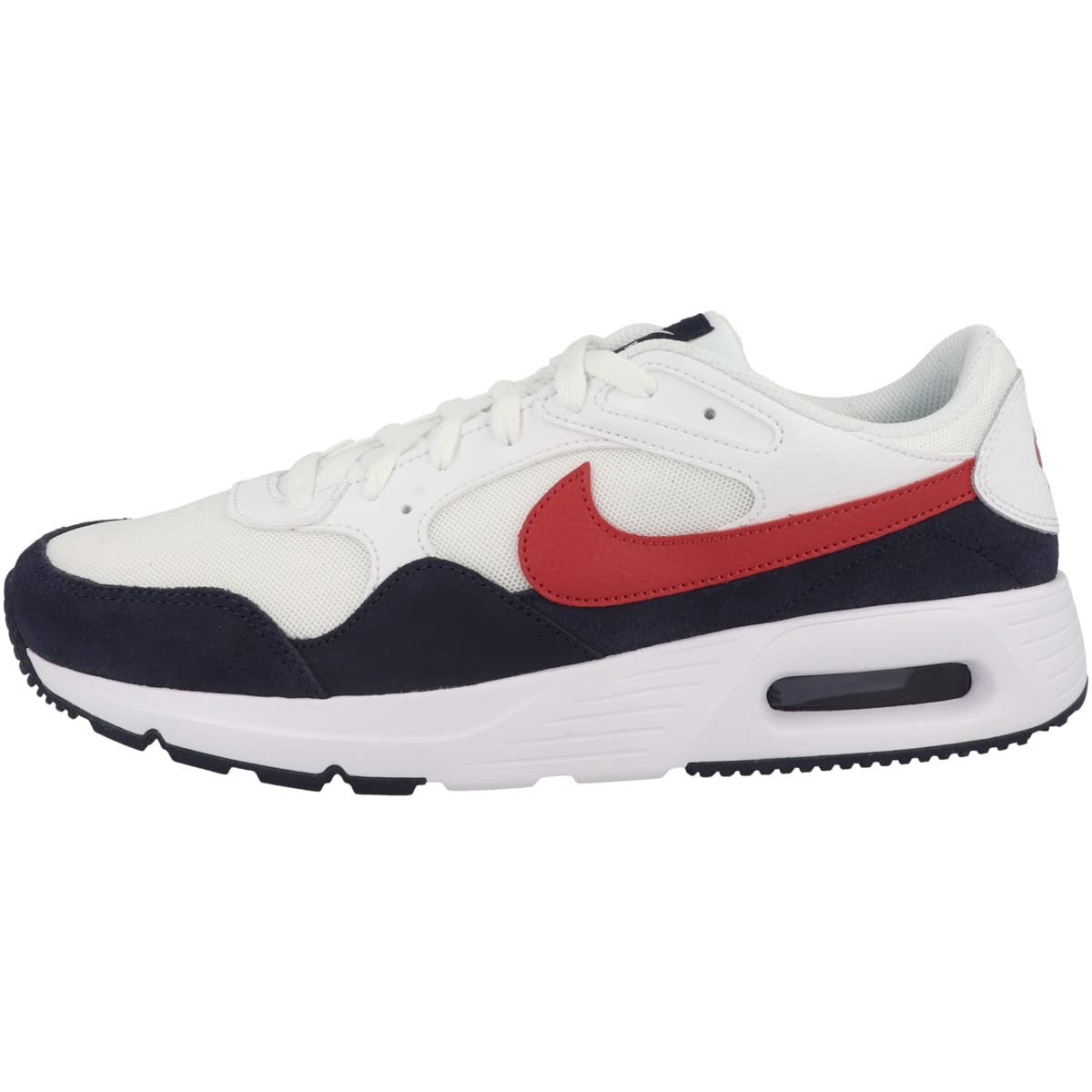 Nike Mens Low-Top Sneakers Shoes White University Red Obsidian 11 - Renee Lane Company