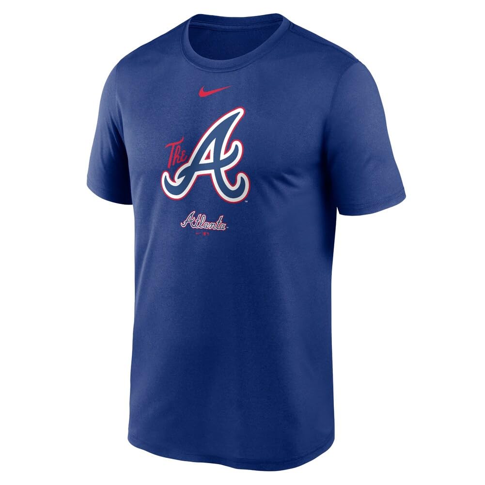 Nike Mens MLB City Connect Legend Practice Velocity T-Shirt (US Alpha XX-Large Regular Regular Blue Atlanta Braves) - Renee Lane Company