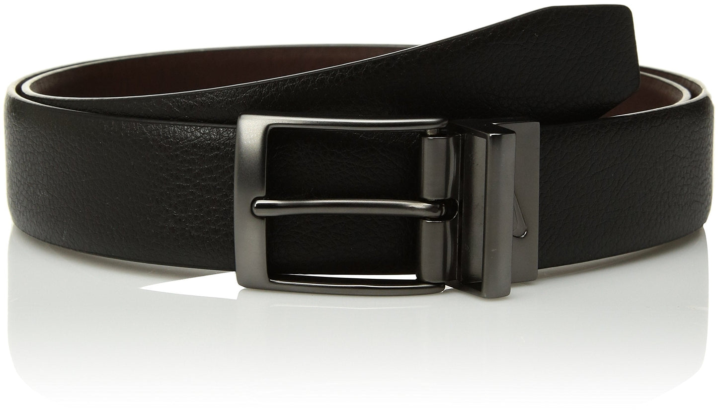 Nike Mens Pebble Feather Edge Reversible Belt Black/Brown 34 - Renee Lane Company