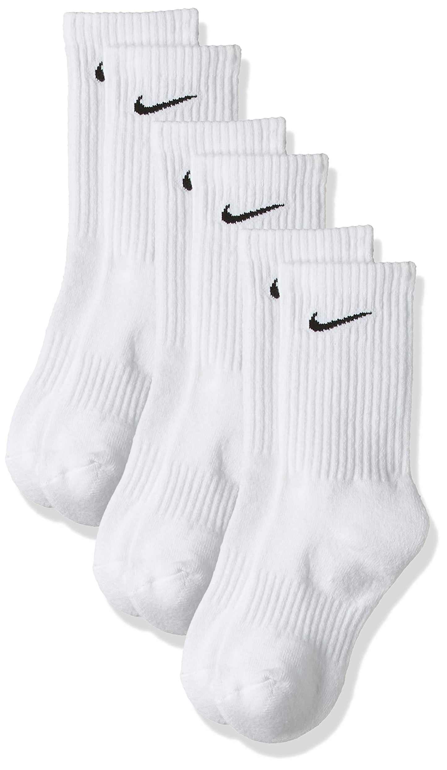Nike Unisex Performance Cushion Crew Training Socks (3 Pair) WHITE M - Renee Lane Company