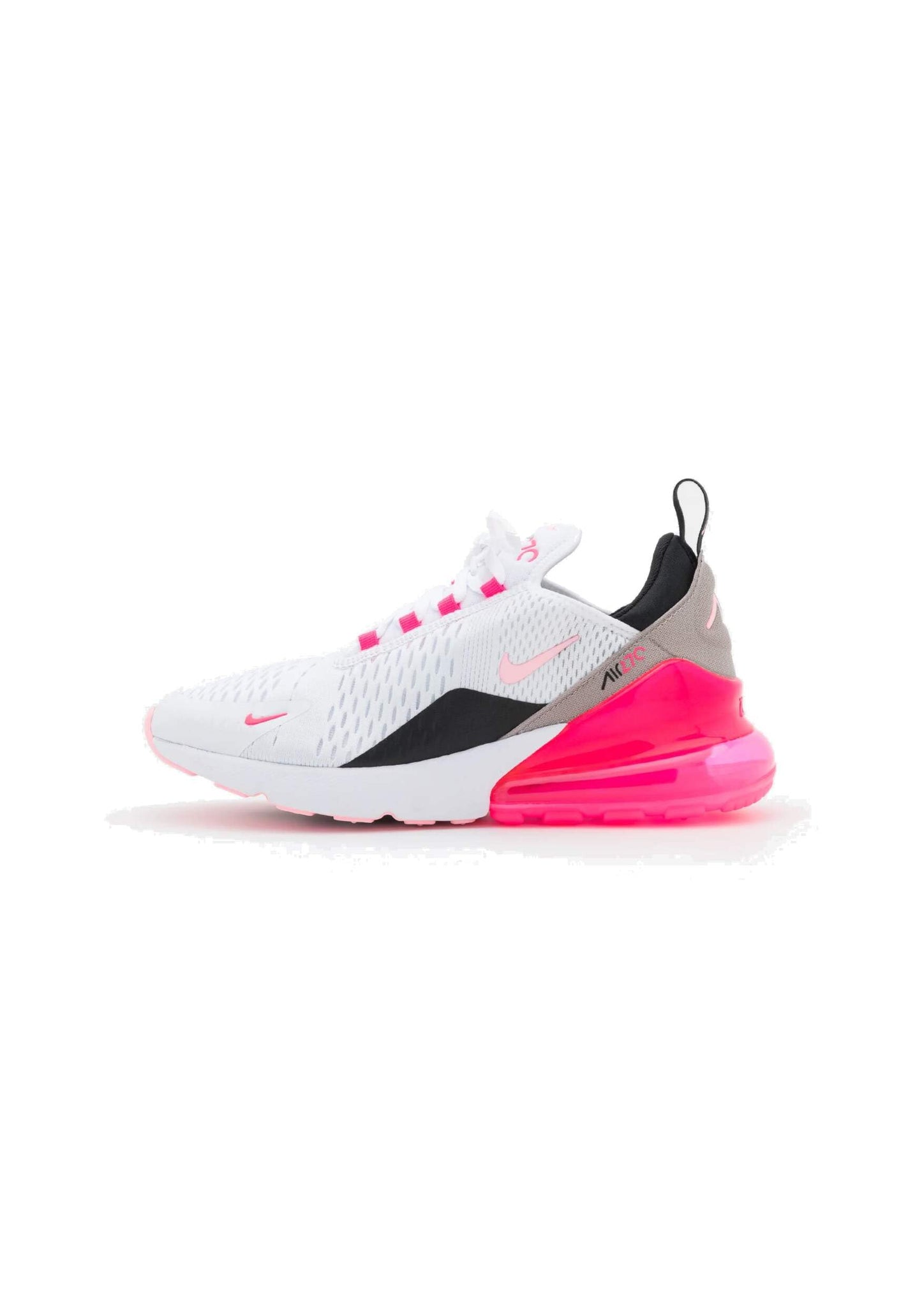 Nike Womens Air Max 270 Athletic Shoes White Arctic Punch Hyper Pink Black 7.5 US - Renee Lane Company