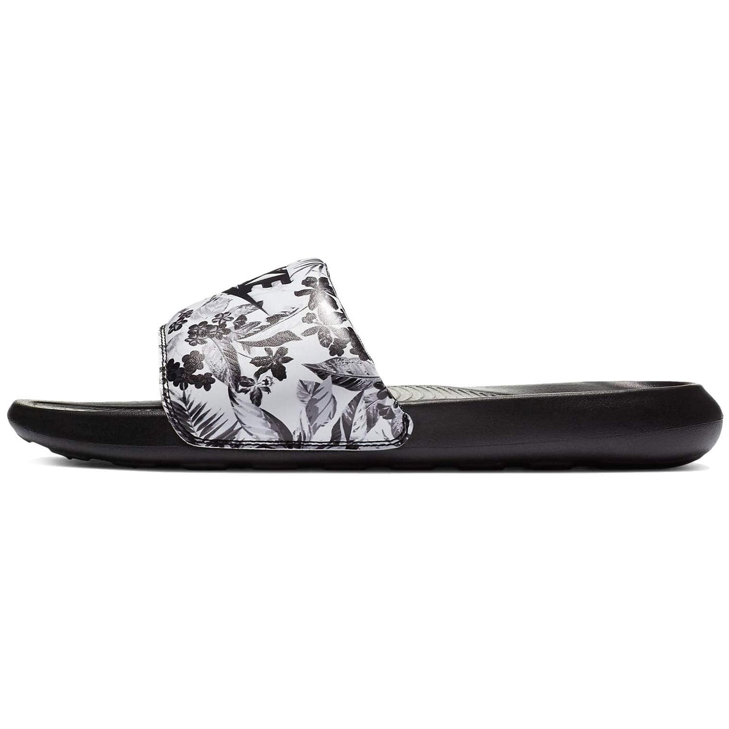 Nike Womens Tobogg Slide Sandal Black/White 5 - Renee Lane Company
