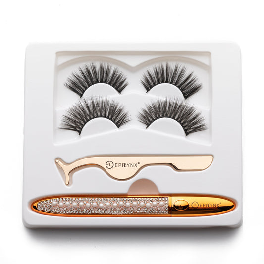 No-Glue Lash Kit – Waterproof Liner, Reusable Lashes & Vegan Formula - Renee Lane Company
