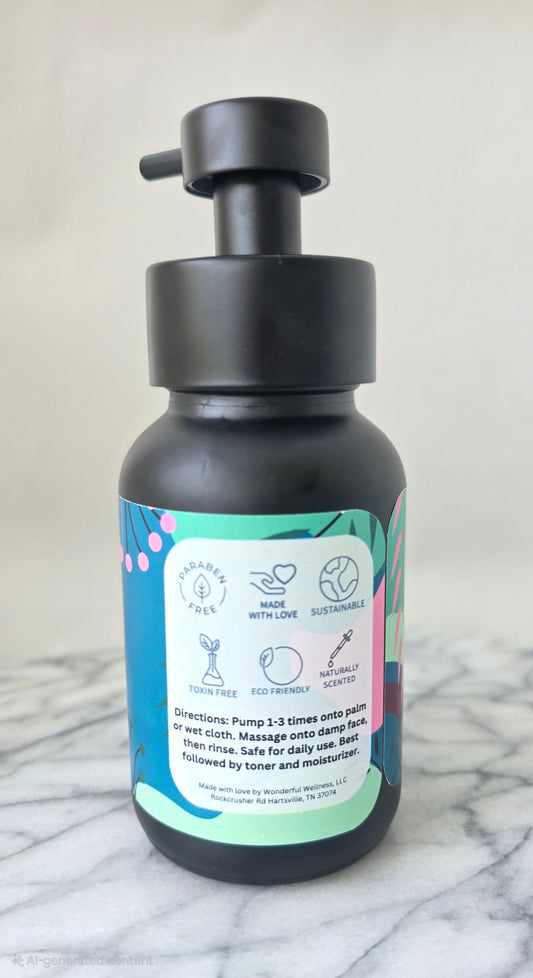Organic Face Wash | Foaming Natural Facial Care | Gift for her | All natural | Moisturizing | Safe for all skin types | Cleansing Foam - Renee Lane Company