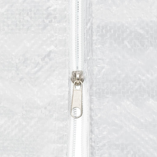 Party Tent Sidewall 2 pcs with Zipper PE White - Renee Lane Company