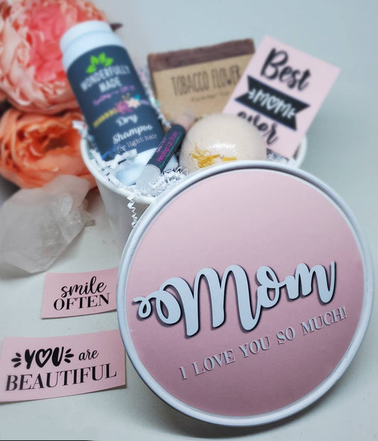 Personalized Gift Bundle | Spa Gift Basket | Organic All Natural Self Care Package | Custom Name | Mothers gift for her bucket | Bath - Renee Lane Company