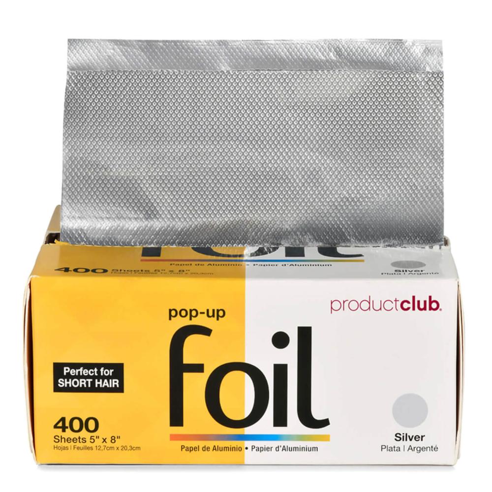 Product Club Silver Pop-Up Hair Foil - 5" x 8" - 400 Sheets - Renee Lane Company