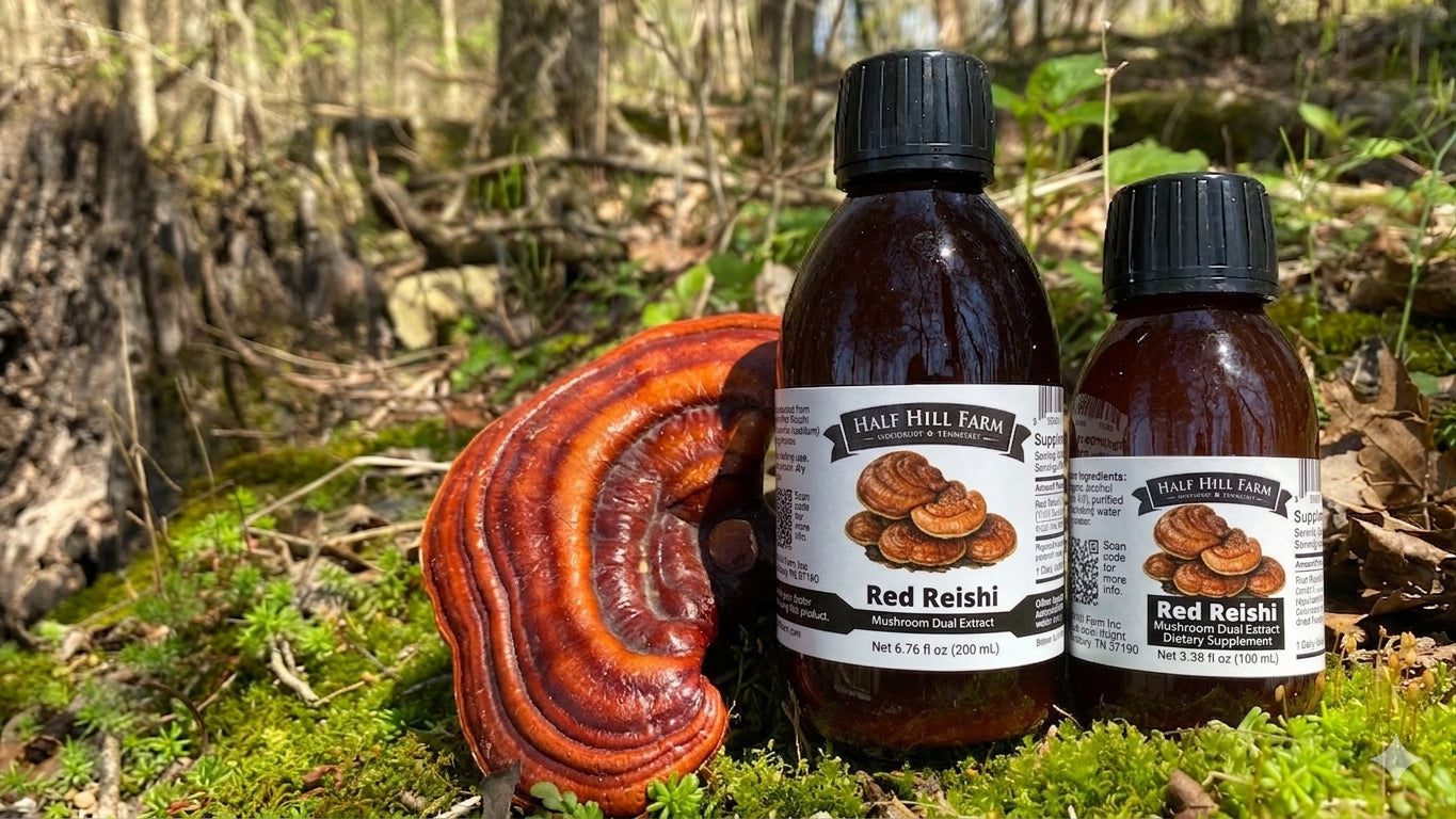 Red Reishi Mushroom Dual Extract - Renee Lane Company