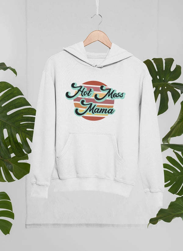 Retro Hot Mess Mama Hoodie - Renee Lane Company