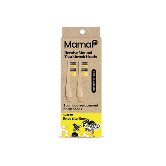 Revolve Manual Toothbrush Heads - Save the bees - Renee Lane Company