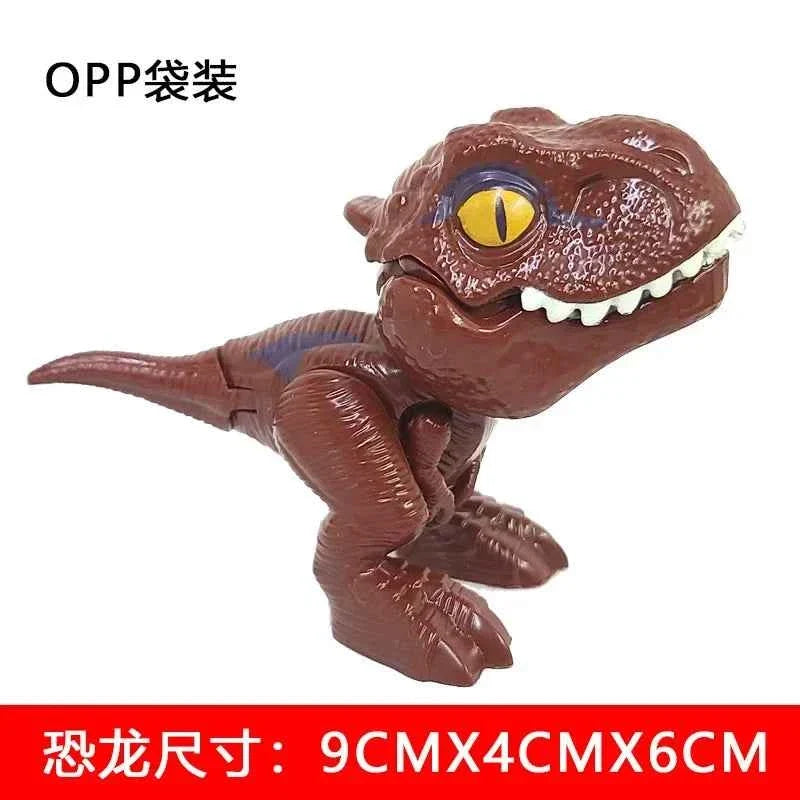 Jurassic Finger Dinosaur Tyrannosaurus Model Toys for Kids Finger Biting Dinosaurs Movable Joints Dinosaur Toy for Boy Gift