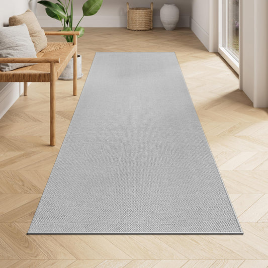 SONGMICS HOME Runner Rug 2.5x8 ft Washable Area Rug for Living Room Non-Slip Carpet Faux Jute Rug Home Decor for Bedroom Kitchen Entryway Dining Room Dove Gray UTAR093G01 - Renee Lane Company