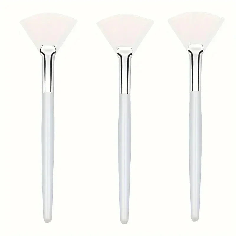 3/6/12 Pieces Facial Fan Mask Brushes Soft Mask Brush Applicator Esthetician Facial Mask Brushes For Women Girls Cosmetic Tools