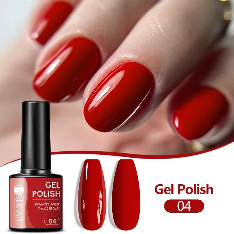 UR SUGAR 7ML Nail Gel Fresh Macaron 107 Colors All For Manicure Semi Permanent Soak Off LED UV Long-Lasting Nail Art Varnish