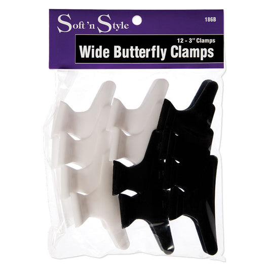 Soft 'N Style Wide Butterfly Clamps 3" - Renee Lane Company