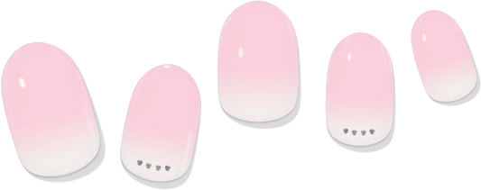 Soft Pink Gradient Embellished Gel Nail Wrap - Renee Lane Company